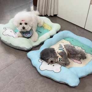 狗窝四季通用凉感靠垫沙发宠物窝泰迪可拆洗狗垫子猫窝深度睡眠窝