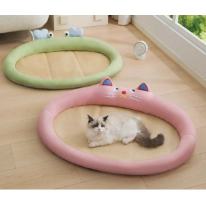 猫窝夏季凉席可拆洗猫咪用沙发床降温睡垫猫垫子狗窝冰垫宠物用