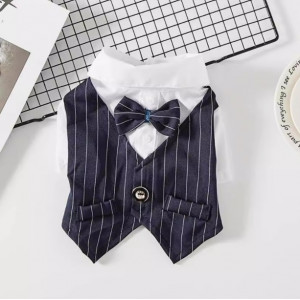 宠物狗服饰、西装夏天薄款、泰迪西服衬衫婚纱礼服