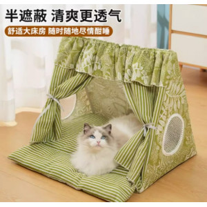 猫帐篷夏季猫窝宠物保暖狗窝帐篷可拆洗封闭式网红猫咪四季通用
